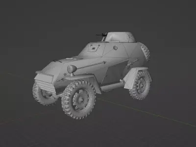 BA 64 Low-poly 3D model