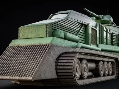 War machine Wall Breaker Tank Engine 3D model