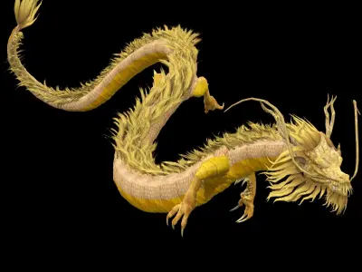 Chinese Dragon Animated 3D model