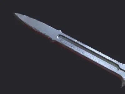 Fantasy Stylish Weapon- Eye Sword Free low-poly 3D model