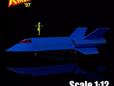 BLACKBIRD X-JET - X-MEN - MARVEL LEGENDS Size 3D print model