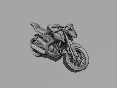 Yamaha MT 125 Motorcycle Low-poly 3D model
