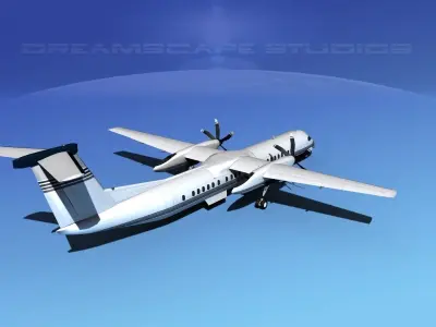 Dehaviland DHC-8 400 Corporate 2 3D model
