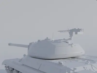 IS-4  Soviet Tank Low-poly 3D model
