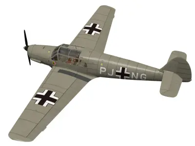 messerschmitt bf108 Taifun 3D model