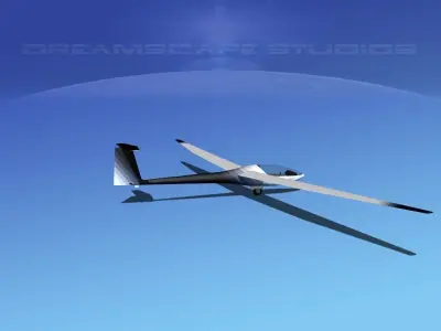 Glaser Dirks DG-200 15-metre  Sailplane V04 3D model
