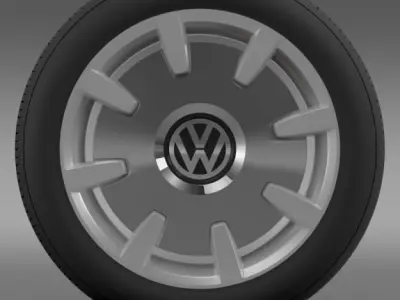 VW Beetle Design 2012 wheel 3D model
