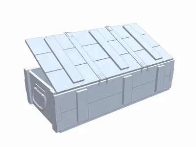 Ammo Crate - 02 Low-poly 3D model