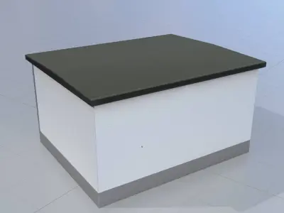 Compact Transformer Station Low-poly 3D model