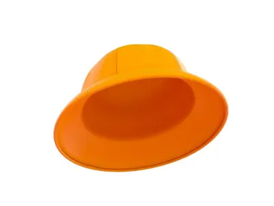 Yellow Bucket Hat 3D model