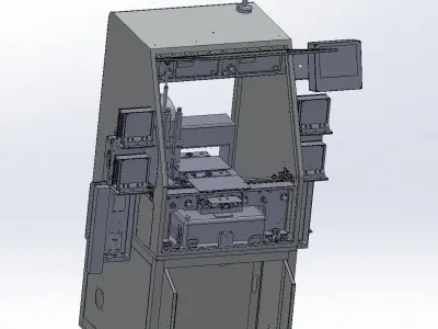 Automatic gluing machine 3D model