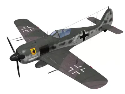 Focke Wulf Fw190 A6 WildeSau 3D model