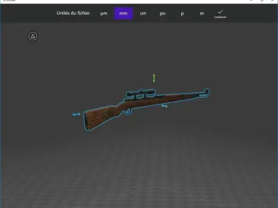Kar98 with scope - homework low - poly - game-reedy Free low-poly 3D model