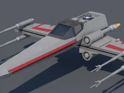 Star Wars X-Wing Free 3D model