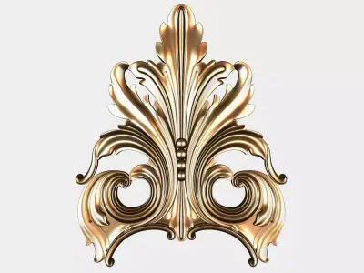Carved decor for cnc 62 Free 3D model