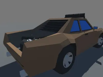 Muscle Car Trophy Truck MOBILE READY Low-poly 3D model