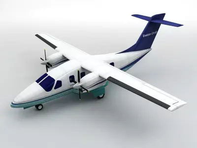  Evektor EV 55 Aircraft Low-poly 3D model