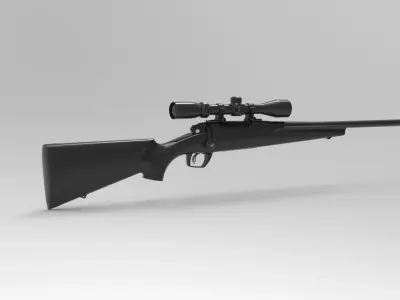 Remington 783 Bolt-Action Rifle 3D model