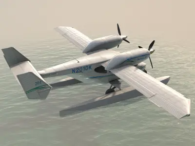 Accord-201 Floatsplane Discovery Livery Low-poly 3D model