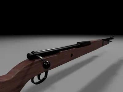 Karabiner 98k Low-poly 3D model