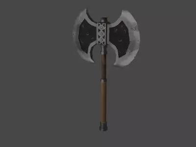 Warrior Axe Low-poly 3D model