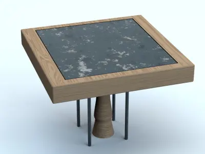 Table and chairs Free 3D model purchase