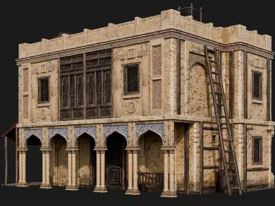 21-24 - Arabic House 4K Low-poly 3D model