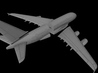 AIRBUS A-380 SCALE 1-200 Printable Files 3D print model