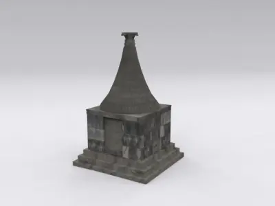 funeral chamber Free low-poly 3D model