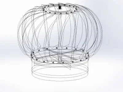 Turbo deflector 3D model