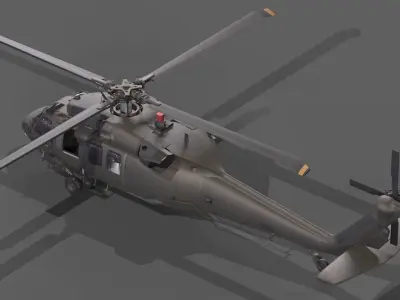 Sikorsky UH-60 Black Hawk 3D model