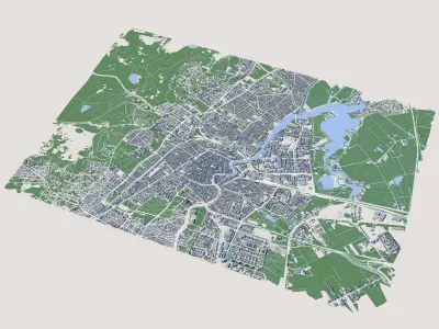 Haarlem City Netherlands 3D model