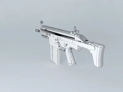 FN SCAR H PDW Free 3D model
