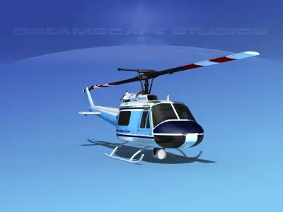 Bell 204 Anderson Tours 3D model