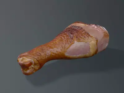 chicken leg Free low-poly 3D model