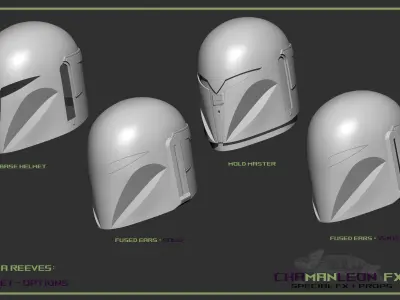 Koska Reeves The Mandalorian 3d printable cosplay helmet 3D print model