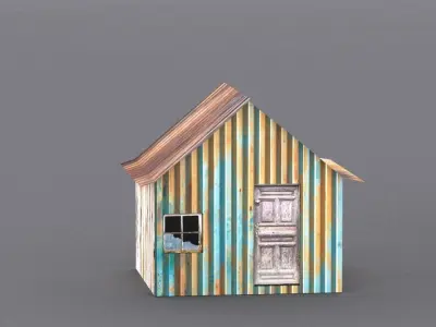 Global Village assets  Low-poly 3D model