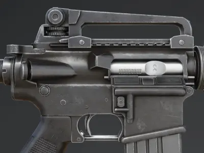 M4A1 for Gameasset Low-poly 3D model