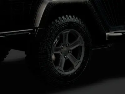 Jeep Gladiator Rubicon Recon 2018 wheel 3D model