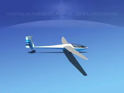 DG-400 17-Metre Motorglider V15 3D model