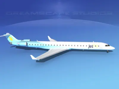 Bombardier CRJ1000 JetLite 3D model