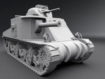 M3 General Lee Scale model 3D print model