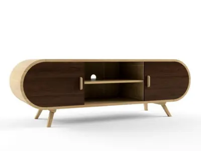 FONTEYN COLLECTION bedside table with two drawers Free 3D model