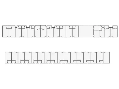 Commercial Interior Sketch - 9001-9500 SF - Xactimate 3D model