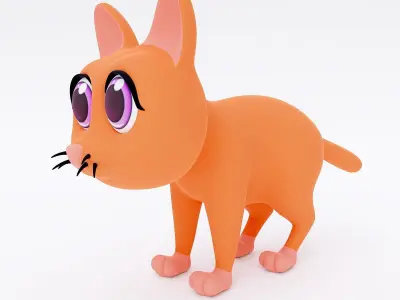Cat cartoon 3dmodel  3D model