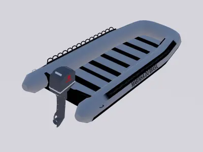 Boat Brazilian Navy Low-poly 3D model