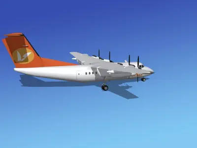 Dehavilland DHC-7 Conviasa 3D model