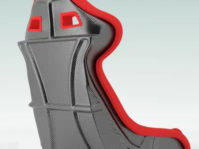 Ferrari F40 Red Seat 3D model