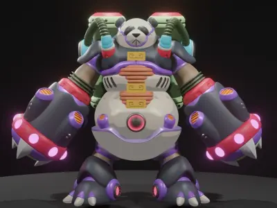 Bamboo Pandamonium 3D model