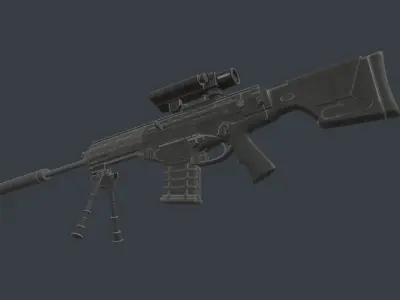 Beretta ARX-200 Low-poly 3D model
